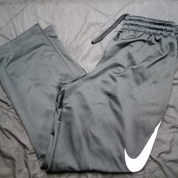 Vintage Y2K Nike Dri-Fit Big Swoosh Sweat Pants Joggers Trainers - Picture 1 of 7